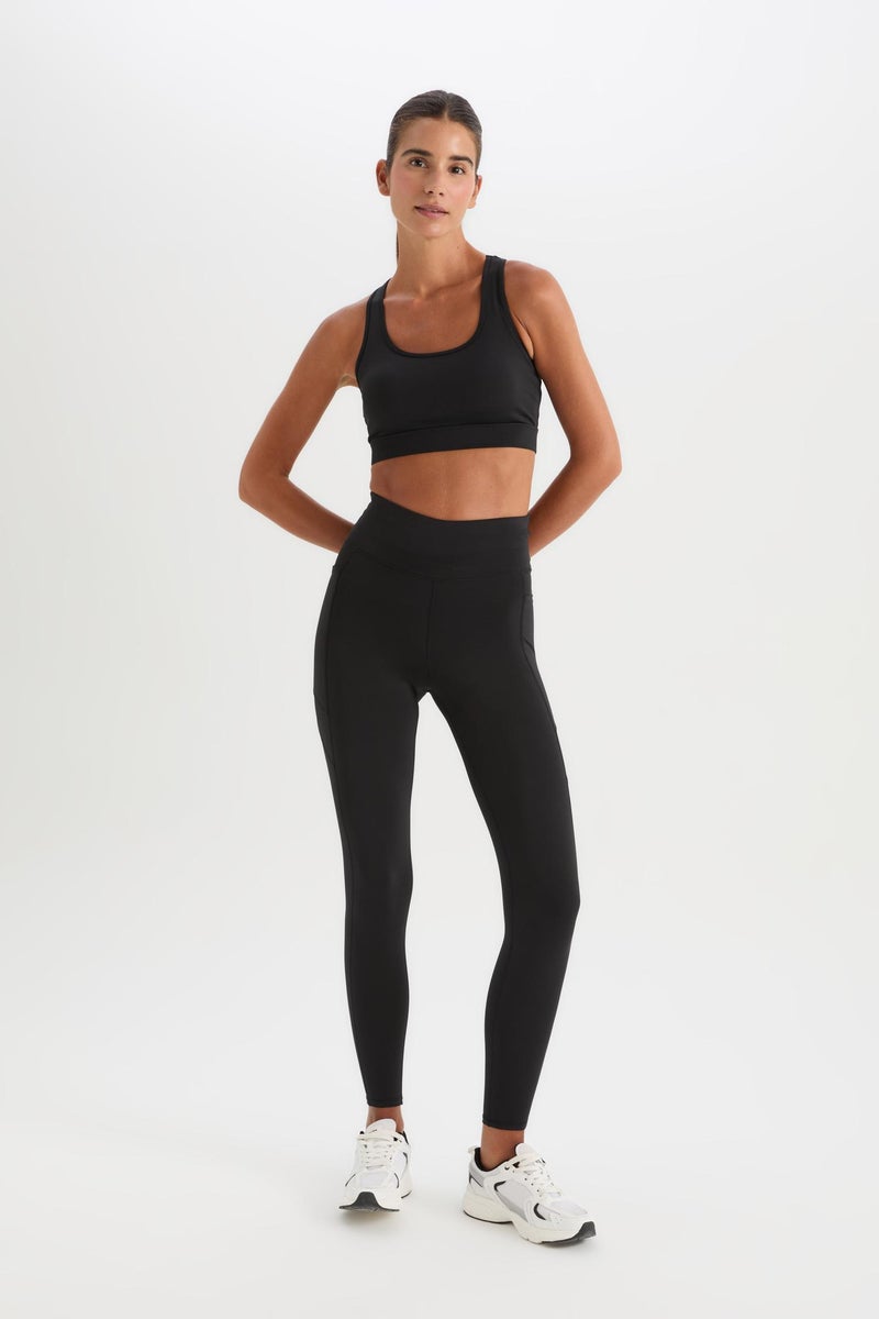 DeFacto Black Woman DeFactoFit Sports Leggings Casual - Image 1